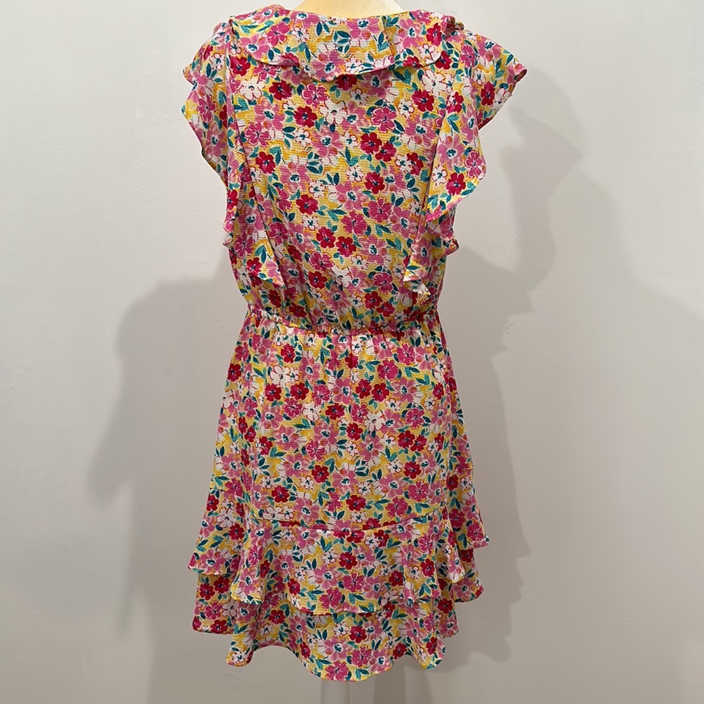 BCBG Paris Women's Ruffle Chiffon Dress Small - Picture 8 of 15